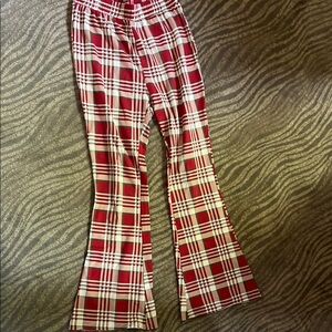 Grayson Threads Red Plaid Leggings
